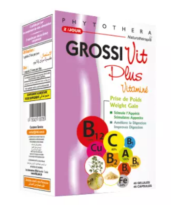 Image de PHYTOTHERA GROSSIVIT PLUS Vitaminé 45 gélules
